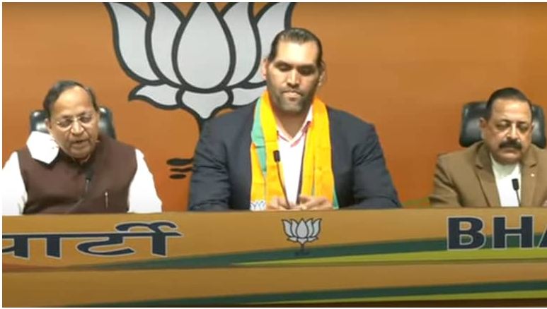 National news – ದಿ ಗ್ರೇಟ್ ಖಲಿ ಬಿಜೆಪಿ ಪಕ್ಷಕ್ಕೆ ಅಧಿಕೃತವಾಗಿ  ಸೇರ್ಪಡೆ…