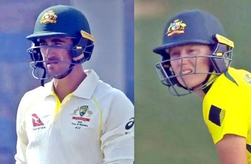 pak-vs-aus-mitchell-starc-alyssa-healy-bat-simultaneous saaksha tv
