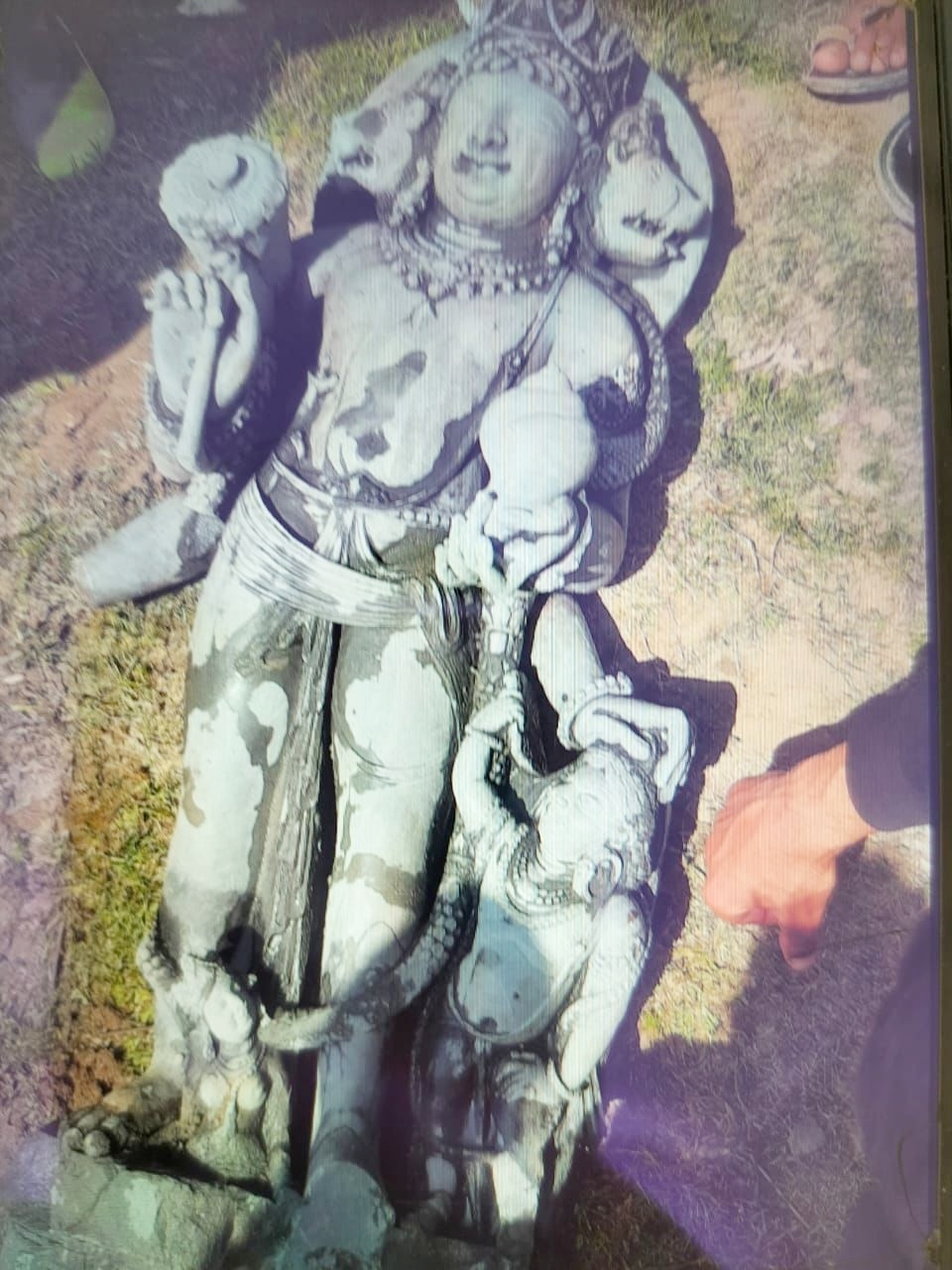 9ನೇ ಶತಮಾನದ ವಿಷ್ಣು ಶಿಲ್ಪ ಪುಲ್ವಾಮಾದ ಜೆಹ್ಲಂ ನದಿಯಲ್ಲಿ ಪತ್ತೆ