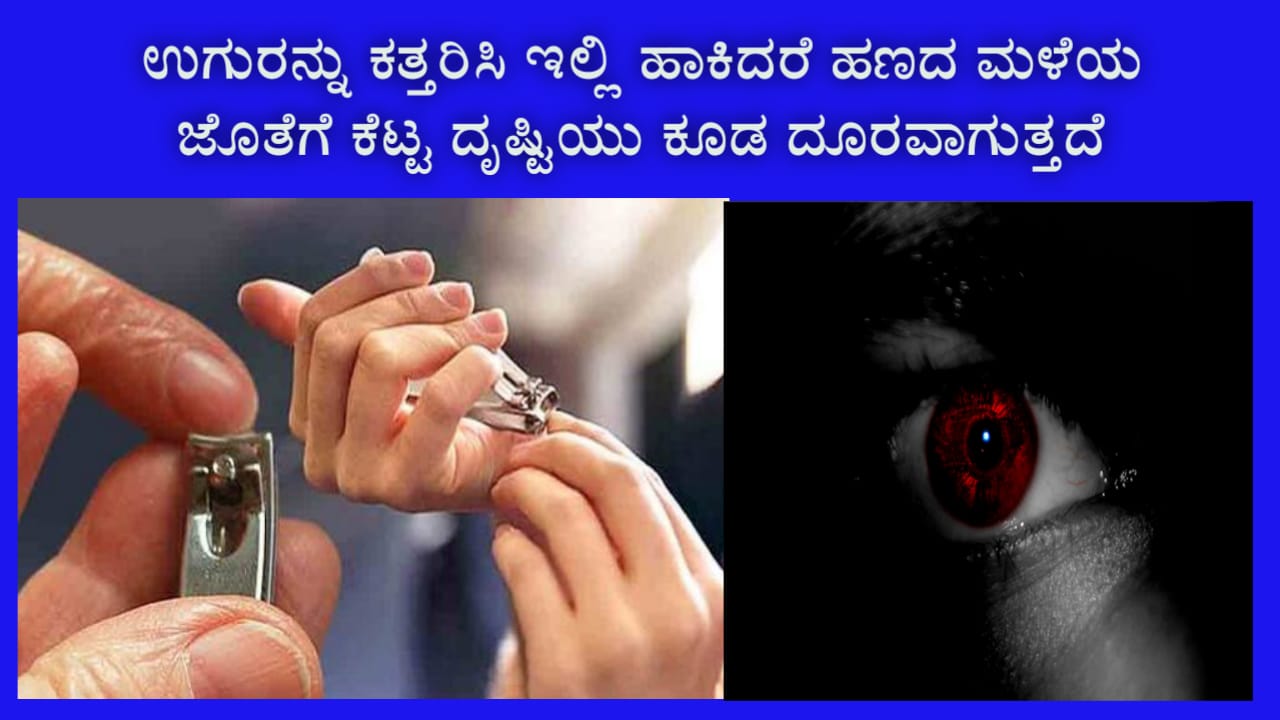 ಉಗುರನ್ನು ಕತ್ತರಿಸಿ ಇಲ್ಲಿ ಹಾಕಿದರೆ ಹಣದ ಮಳೆಯ ಜೊತೆಗೆ ಕೆಟ್ಟ ದೃಷ್ಟಿಯು ಕೂಡ ದೂರವಾಗುತ್ತದೆ..