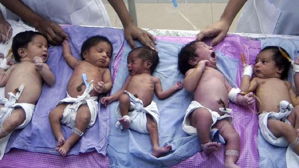 karauli woman gave birth to 5 children