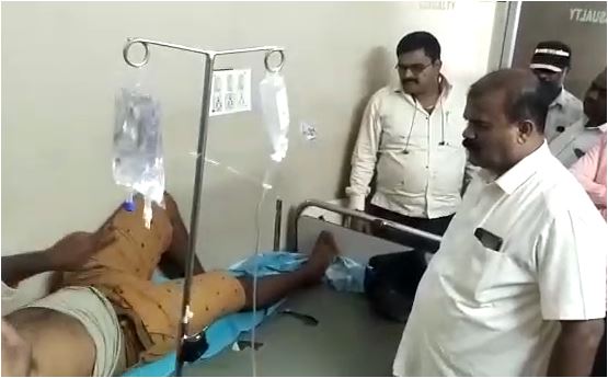 Tumkur Plex issue - JDS - BJP workers riot saaksha tv