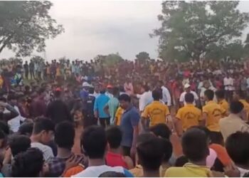 Belgaum Youths fight during Kabaddi game saaksha tv