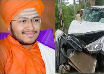 kadasiddeshwar swamiji car accident near guledagudda saaksha tv