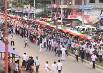 Har Ghar Tiranga Tiranga procession across the state saaksha tv