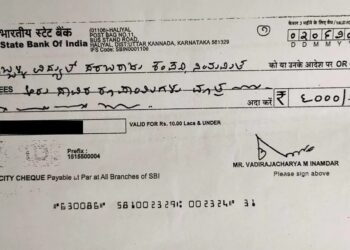 Rejection of check