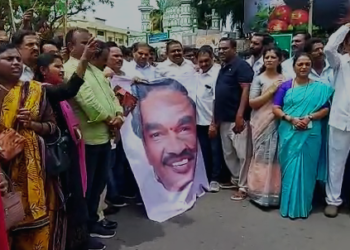 Congress | ಡಿಕೆಶಿ ವಿರುದ್ಧ ಅವಹೇಳನಕಾರಿ ಹೇಳಿಕೆ : ಶಿವಮೊಗ್ಗದಲ್ಲಿ ಕೈ ಪ್ರೊಟೆಸ್ಟ್