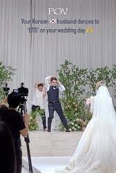 BTS -ಮದುವೆಯ ದಿನದಂದು BTS ಹಾಡಿಗೆ ನೃತ್ಯಮಾಡಿದ ದಕ್ಷಿಣ ಕೊರಿಯಾದ ವರ