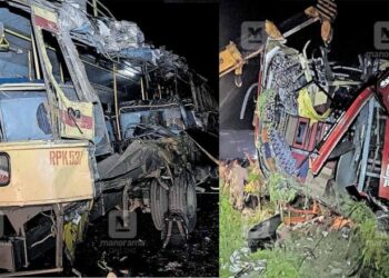 Kerala Accident: tourist bus rams into KSRTC bus in Palakkad