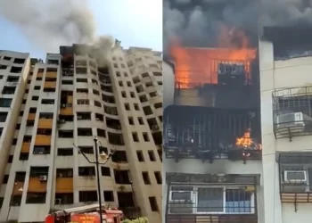 Fire breaks in residential building-ಮುಂಬೈನ  ವಸತಿ ಕಟ್ಟಡದಲ್ಲಿ ಬೆಂಕಿ ಅವಘಡ