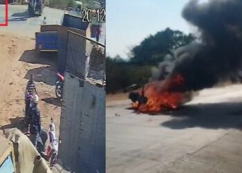 Hubballi bike Accident