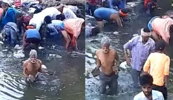 ಚರಂಡಿಯಲ್ಲಿ ತೇಲಿ ಬಂತು ಕಂತೆ ಕಂತೆ ಹಣ!