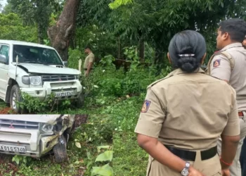 ಶಾಸಕರಿದ್ದ ಕಾರಿನ ಟೈರ್ ಸ್ಫೋಟ!