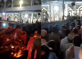 ಪಲ್ಲಕ್ಕಿ ತಡೆದು ಅಲ್ಲಾ ಹು ಅಕ್ಬರ್ ಘೋಷಣೆ ಕೂಗಿದ ಕಿಡಿಗೇಡಿಗಳು