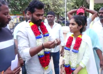 ಕುಟುಂಬಸ್ಥರ ವಿರೋಧದ ಮಧ್ಯೆ ಹಿಂದೂ ಯುವಕನ ಕೈ ಹಿಡಿದ ಮುಸ್ಲಿಂ ಯುವತಿ