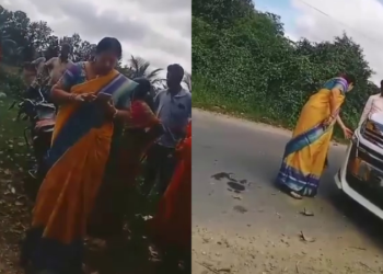 ಮಾಜಿ ಸಚಿವರ ಕಾರಿಗೆ ಬೈಕ್ ಡಿಕ್ಕಿ; ಗರಂ