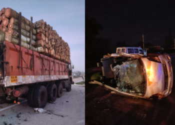 ಪಂಕ್ಚರ್ ಆಗಿದ್ದ ಲಾರಿಗೆ ಕಾರು ಡಿಕ್ಕಿ; ಇಬ್ಬರ ಸಾವು