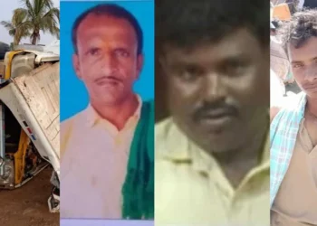 ರಸ್ತೆ ಬದಿ ನಿಂತಿದ್ದ ವಾಹನಕ್ಕೆ ಕುರಿ ತುಂಬಿದ ವಾಹನ ಡಿಕ್ಕಿ; ಮೂವರು ಸೇರಿದಂತೆ 20 ಕುರಿ ಬಲಿ