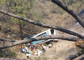 ಆಳವಾದ ಕಂದಕಕ್ಕೆ ಬಿದ್ದ ಬಸ್; 15 ಜನ ದುರ್ಮರಣ