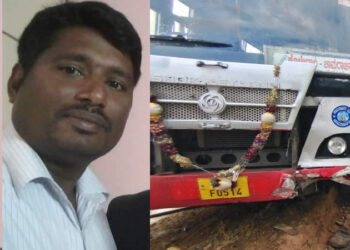 ಸಾರಿಗೆ ಬಸ್ ಗೆ ಕೆಪಿಟಿಸಿಎಲ್ ಇಂಜಿನಿಯರ್ ಬಲಿ