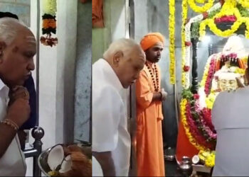 ಸಂಕಷ್ಟಗಳ ಸರಮಾಲೆ; ಮನೆ ದೇವರಿಗೆ ಭೇಟಿ ನೀಡಿದ ಯಡಿಯೂರಪ್ಪ
