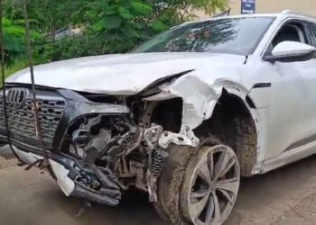 ಬಿಜೆಪಿ ಮುಖಂಡನ ಮಗನಿಂದ ಕಾರು ಅಪಘಾತ