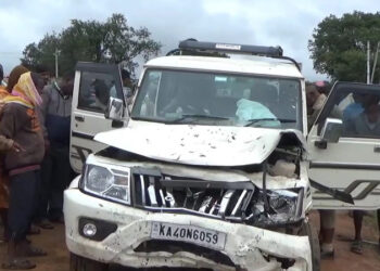 ಬೊಲೆರೋ ಹಾಗೂ ಬೈಕ್ ಮಧ್ಯೆ ಡಿಕ್ಕಿ; ಮಹಿಳೆ ಬಲಿ
