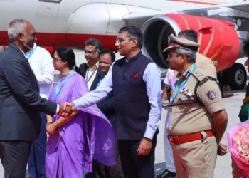 ಮಾಲ್ಡೀವ್ಸ್ ಅಧ್ಯಕ್ಷರಿಗೆ ಭವ್ಯ ಸ್ವಾಗತ