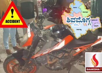 ಶಿವಮೊಗ್ಗದಲ್ಲಿ ಭೀಕರ ರಸ್ತೆ ಅಪಘಾತ:ಎರಡು ಸಾವು