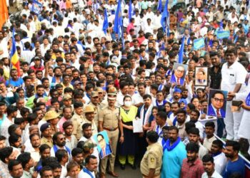 ಅಮಿತ್ ಶಾ ಹೇಳಿಕೆ ಖಂಡಿಸಿ ಕಲಬುರಗಿಯಲ್ಲಿ ಪ್ರತಿಭಟನೆ