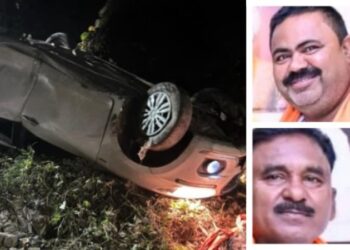 ಕಾರಿಗೆ ಟ್ರಕ್ ಡಿಕ್ಕಿ: ಇಬ್ಬರು ಬಿಜೆಪಿ ನಾಯಕರು ಬಲಿ