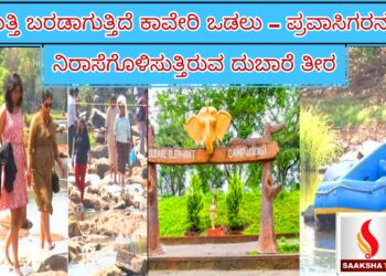 ಬತ್ತಿ ಬರಡಾಗುತ್ತಿದೆ ಕಾವೇರಿ ಒಡಲು – ಪ್ರವಾಸಿಗರನ್ನು ನಿರಾಸೆಗೊಳಿಸುತ್ತಿರುವ ದುಬಾರೆ ತೀರ