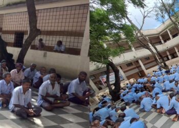 Mallikarjuna B. Hadapada Sugur N. Provides Free Haircuts to 155 Needy Children
