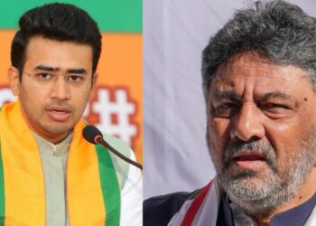 ತೇಜಸ್ವಿ ಸೂರ್ಯ ಒಂದು ಖಾಲಿ ಟ್ರಂಕ್, ಬೆಂಗಳೂರಿಗೆ 10 ರೂಪಾಯಿ ತಂದಿಲ್ಲ: ಡಿಕೆಶಿ ಕೆಂಡಾಮಂಡಲ