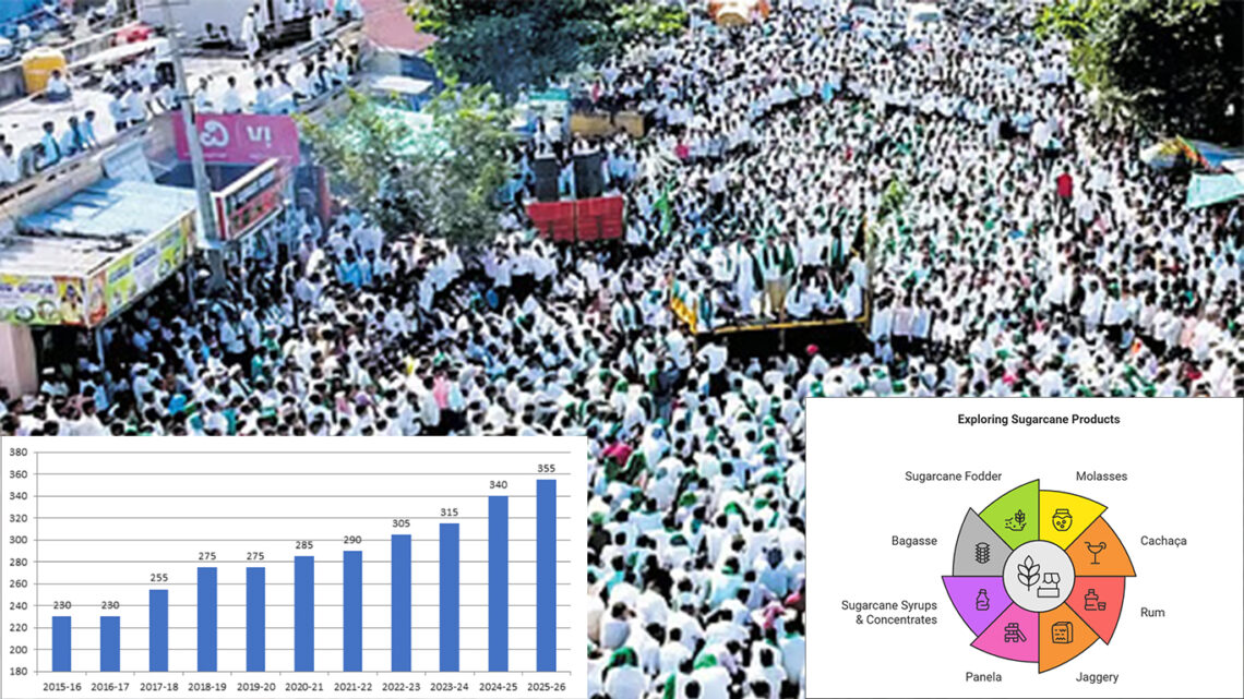 Sugarcane farmers demand 3,500 Rs per ton: Is it fair? What it means for sugar factories in India