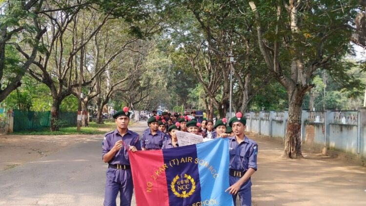Clean India Mission: Vande Mataram Walkathon by NCC Cadets