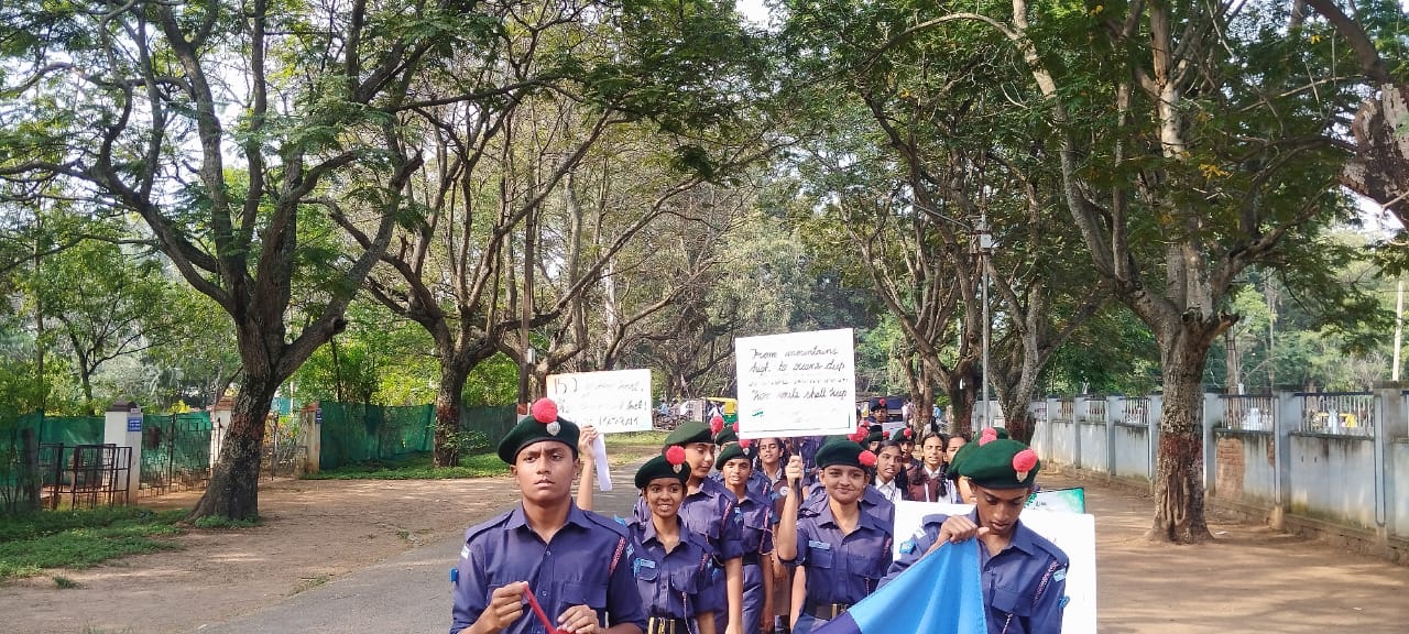 Clean India Mission: Vande Mataram Walkathon by NCC Cadets