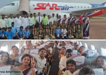 ಬಡ ಮಕ್ಕಳ ಕನಸಿಗೆ ರೆಕ್ಕೆ ಮೂಡಿಸಿದ ಮಾದರಿ ಶಿಕ್ಷಕ: ಸ್ವಂತ ಖರ್ಚಿನಲ್ಲಿ 24 ವಿದ್ಯಾರ್ಥಿಗಳಿಗೆ ವಿಮಾನ ಯಾನ ಭಾಗ್ಯ ಕಲ್ಪಿಸಿದ ಕೊಪ್ಪಳದ ಬೀರಪ್ಪ ಅಂಡಗಿ