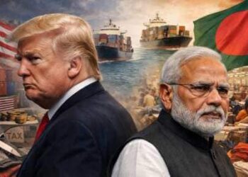 ಟ್ರಂಪ್ ಇಬ್ಬಗೆ ನೀತಿಗೆ ಬೆಚ್ಚಿಬಿದ್ದ ಭಾರತ ಬಾಂಗ್ಲಾ ಜವಳಿ ಉತ್ಪನ್ನಕ್ಕೆ ಶೂನ್ಯ ಸುಂಕ ಭಾರತಕ್ಕೆ ಶೇ 18ರಷ್ಟು ತೆರಿಗೆ ಬರೆ