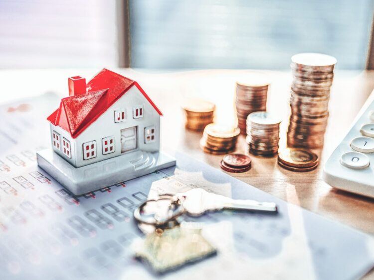 Home concept, Home savings, Selling home, Money and house, Business and finance concept, build a house, Saving money to build a house, Buying and selling houses, Choosing a house to buy, Concept