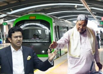 ಮೆಟ್ರೋ ಪ್ರಯಾಣಿಕರ ಜೇಬಿಗೆ ಕತ್ತರಿ: ಸುಳ್ಳು ಹೇಳೋಕೆ ನಾಚಿಕೆ ಆಗಲ್ವಾ? ಏನ್ ತಿಂತೀರಿ? ಸಿಎಂ ವಿರುದ್ಧ ಏಕವಚನದಲ್ಲೇ ಗುಡುಗಿದ ತೇಜಸ್ವಿ ಸೂರ್ಯ