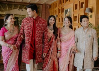 ಖಾಸಗಿ ಸಮಾರಂಭದಲ್ಲಿ ಅರ್ಜುನ್ ತೆಂಡೂಲ್ಕರ್ – ಸಾನಿಯಾ ವಿವಾಹ; ಫೋಟೋಗಳು ವೈರಲ್