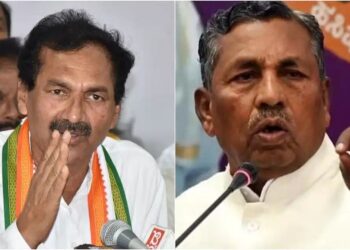 ಸಚಿವ ಕೆ ಎಚ್ ಮುನಿಯಪ್ಪ ವಿರುದ್ಧ ಕೆಪಿಸಿಸಿ ವಕ್ತಾರ ಲಕ್ಷ್ಮಣ್ ಕೆಂಗಣ್ಣು ಕೇಂದ್ರವನ್ನು ಓಲೈಸುವ ಬದಲು ಬಾಯಿ ಮುಚ್ಚಿಕೊಂಡಿರಿ ಎಂದು ಹಿಗ್ಗಾಮುಗ್ಗಾ ವಾಗ್ದಾಳಿ