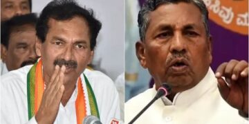 ಸಚಿವ ಕೆ ಎಚ್ ಮುನಿಯಪ್ಪ ವಿರುದ್ಧ ಕೆಪಿಸಿಸಿ ವಕ್ತಾರ ಲಕ್ಷ್ಮಣ್ ಕೆಂಗಣ್ಣು ಕೇಂದ್ರವನ್ನು ಓಲೈಸುವ ಬದಲು ಬಾಯಿ ಮುಚ್ಚಿಕೊಂಡಿರಿ ಎಂದು ಹಿಗ್ಗಾಮುಗ್ಗಾ ವಾಗ್ದಾಳಿ