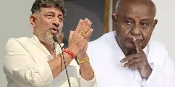 ಬಿಡದಿ ಟೌನ್‌ಶಿಪ್ ಹೆಸರಲ್ಲಿ 20 ಸಾವಿರ ಎಕರೆ ಲೂಟಿ: ಡಿಕೆ ಶಿವಕುಮಾರ್ ವಿರುದ್ಧ ಮಾಜಿ ಪ್ರಧಾನಿ ಹೆಚ್ ಡಿ ದೇವೇಗೌಡ ಆಕ್ರೋಶ