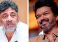 ತಮಿಳುನಾಡಿನಲ್ಲಿ ಬಿಜೆಪಿಗೆ ಟಕ್ಕರ್ ಕೊಡಲು ದಳಪತಿ ವಿಜಯ್ ಜೊತೆ ಕೈ ಜೋಡಿಸಿದ ಡಿಕೆಶಿ: ಜಾತ್ಯಾತೀತ ಕಹಳೆ ಮೊಳಗಿಸಿದ ಕಾಂಗ್ರೆಸ್ ಸಾರಥಿ