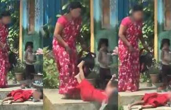 ಕರುಳಿಲ್ಲದ ಸಹಾಯಕಿ: ಮಗುವನ್ನು ಫುಟ್ಬಾಲ್ ನಂತೆ ಮೆಟ್ಟಿಲಿನಿಂದ ಒದ್ದು ಉರುಳಿಸಿದ ಪಾಪಿ -ವೈರಲ್ ವಿಡಿಯೋ ನೋಡಿ ಕಣ್ಣೀರು ಹಾಕಿದ ಸಾರ್ವಜನಿಕರು