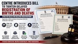ಜನನ-ಮರಣ ನೋಂದಣಿ ತಿದ್ದುಪಡಿ ಮಸೂದೆ ಲೋಕಸಭೆಯಲ್ಲಿ ಮಂಡನೆ