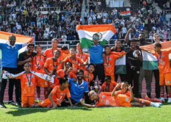 India’s Minerva Academy Under-12 boys have added another major international title to their growing collection, successfully defending the Gothia Cup after beating Brazilian side RS Sports Yellow