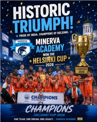 minerva fc under 12 boys team - winners helsinki cup 2025